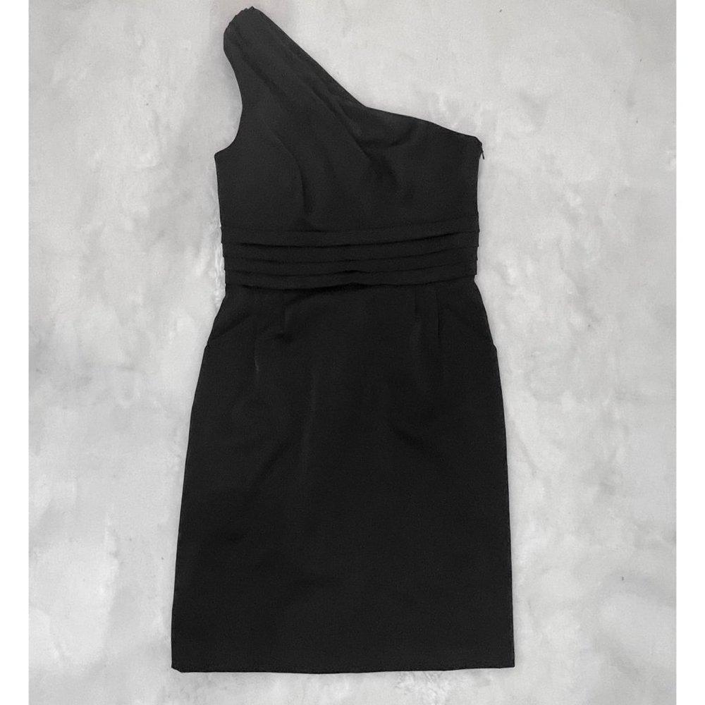 SHOSHANNA One-Shoulder Draped Cocktail Dress